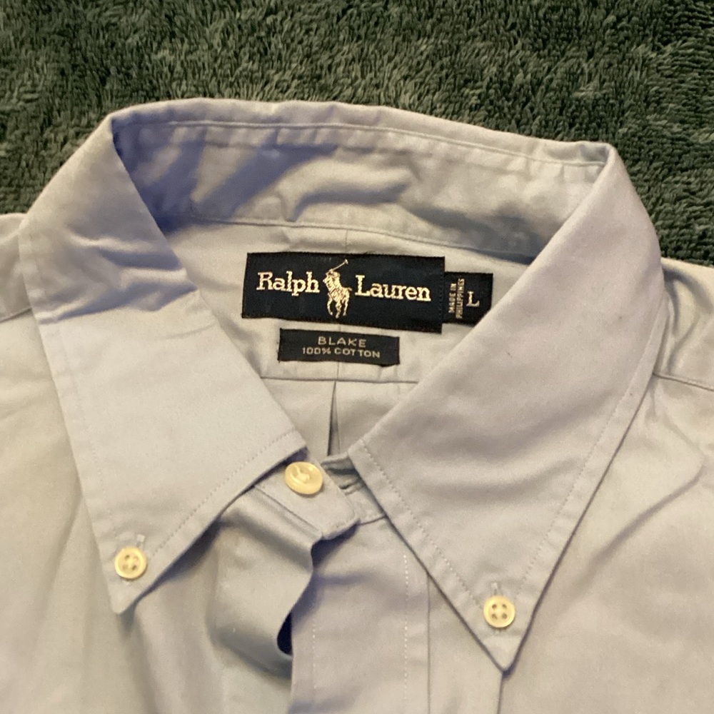 Ralph Lauren Men's Sky Blue Button Down Shirt